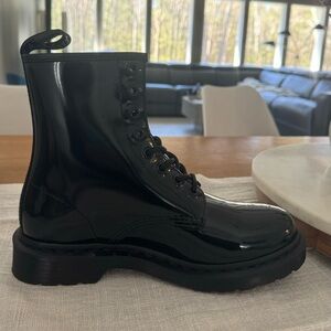 Brand new Dr Martens patent leather boots. Size 6.5